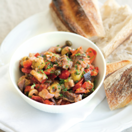 Vegetarisk italiensk caponata