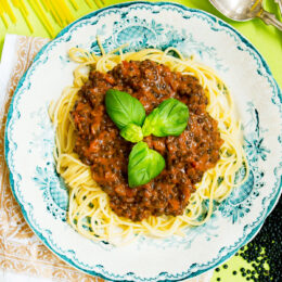 Vegetarisk Belugabolognese