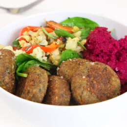 Vegetarisk falafel bowl