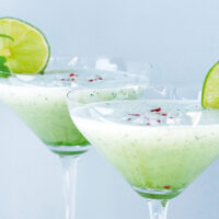 Lime- och myntaslush