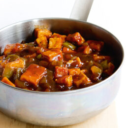 Vegetarisk BBQ-tofu