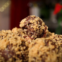 Chokladbollar med jordnötssmör