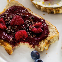 Hallon- och chokladspread