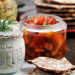 Dillig tomat och aubergine