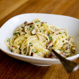 Vegetarisk Pasta Carbonara