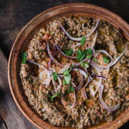 Mosade puylinser med tahini och spiskummin