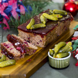 Vegetarisk paté med lingon och rödvinbärsgelé