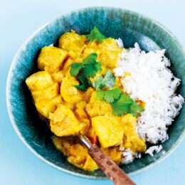 Somalisk gryta med kikärter och banan (vegetarisk)