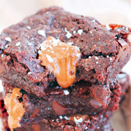 Veganska brownies med nougat
