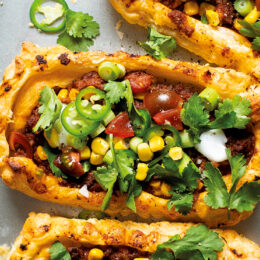 Smördegspajer med tacofyllning