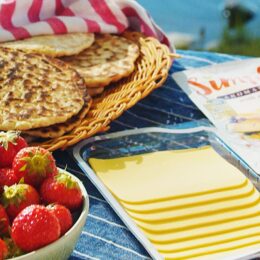 Enkla pannbröd med ost