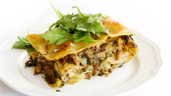 svamp lasagne