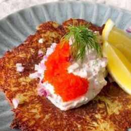 Råraka med vegetarisk skagenröra