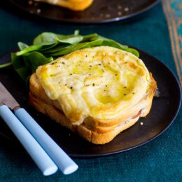 Vegetarisk croque monsieur