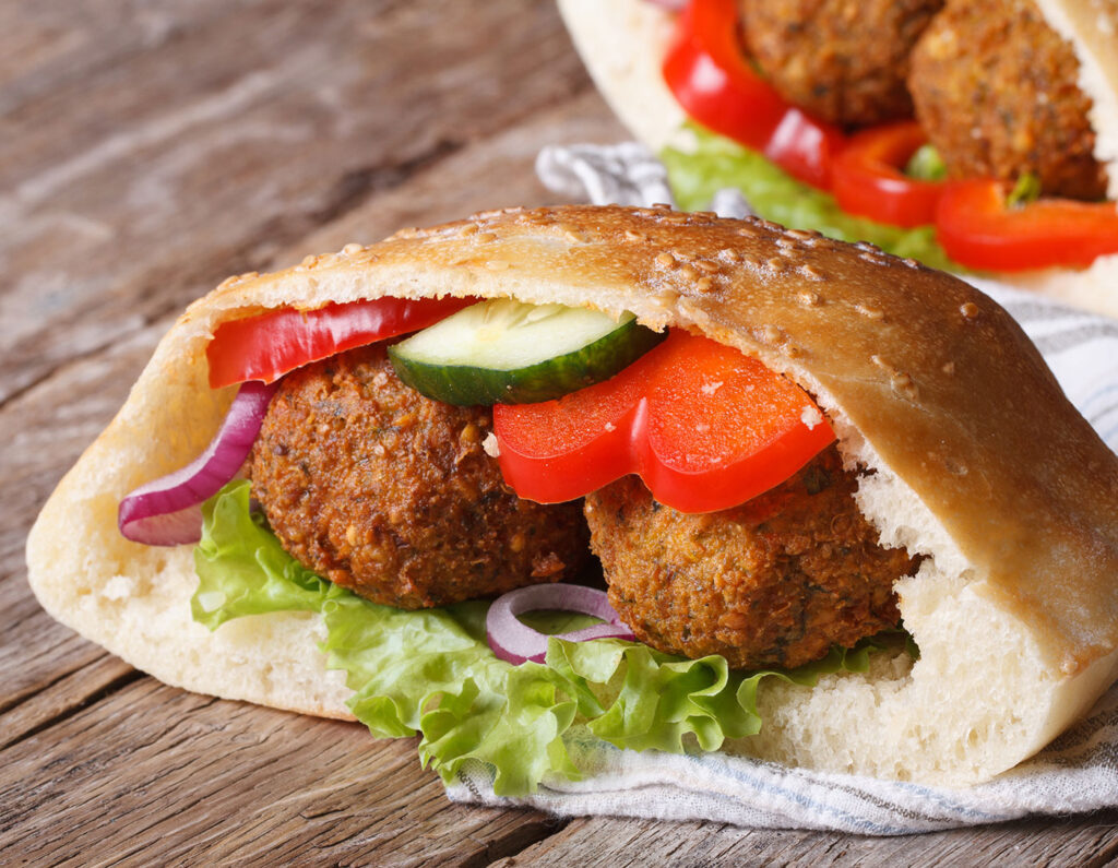 falafel i bröd
