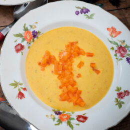 Vegetarisk Mulligatawny med sötpotatis