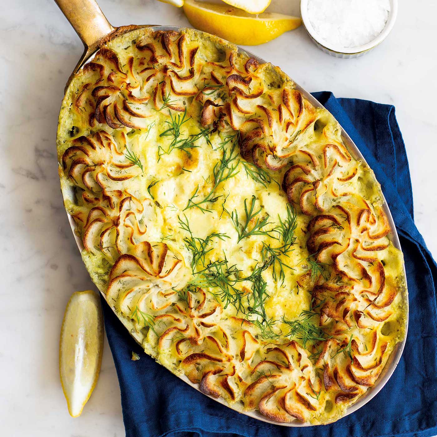 vegetarisk fiskgratäng