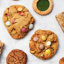 Färgglada knappkakor