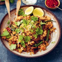 Nasi goreng med ostronskivling