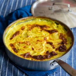 Potatisgratäng + bearnaisesås (allt i ett!)