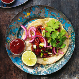 Koreansk-mexikansk taco med tofu