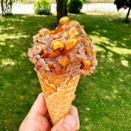 Snickersglass utan glassmaskin